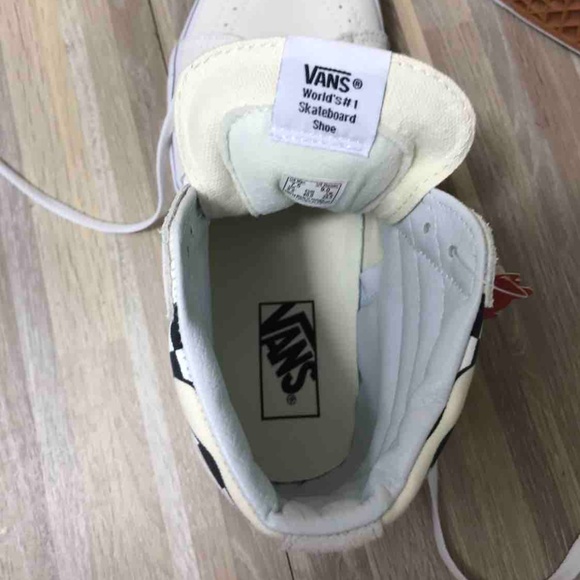 NWT VANS SK8-HI Checker Flame Classic W AUTHENTIC - Picture 8 of 8